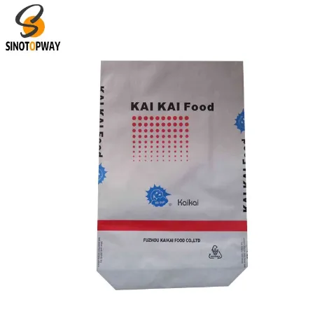 Falf sgwâr gwastad wedi'i gludo ar y gwaelod Bagiau Papur Multiwall